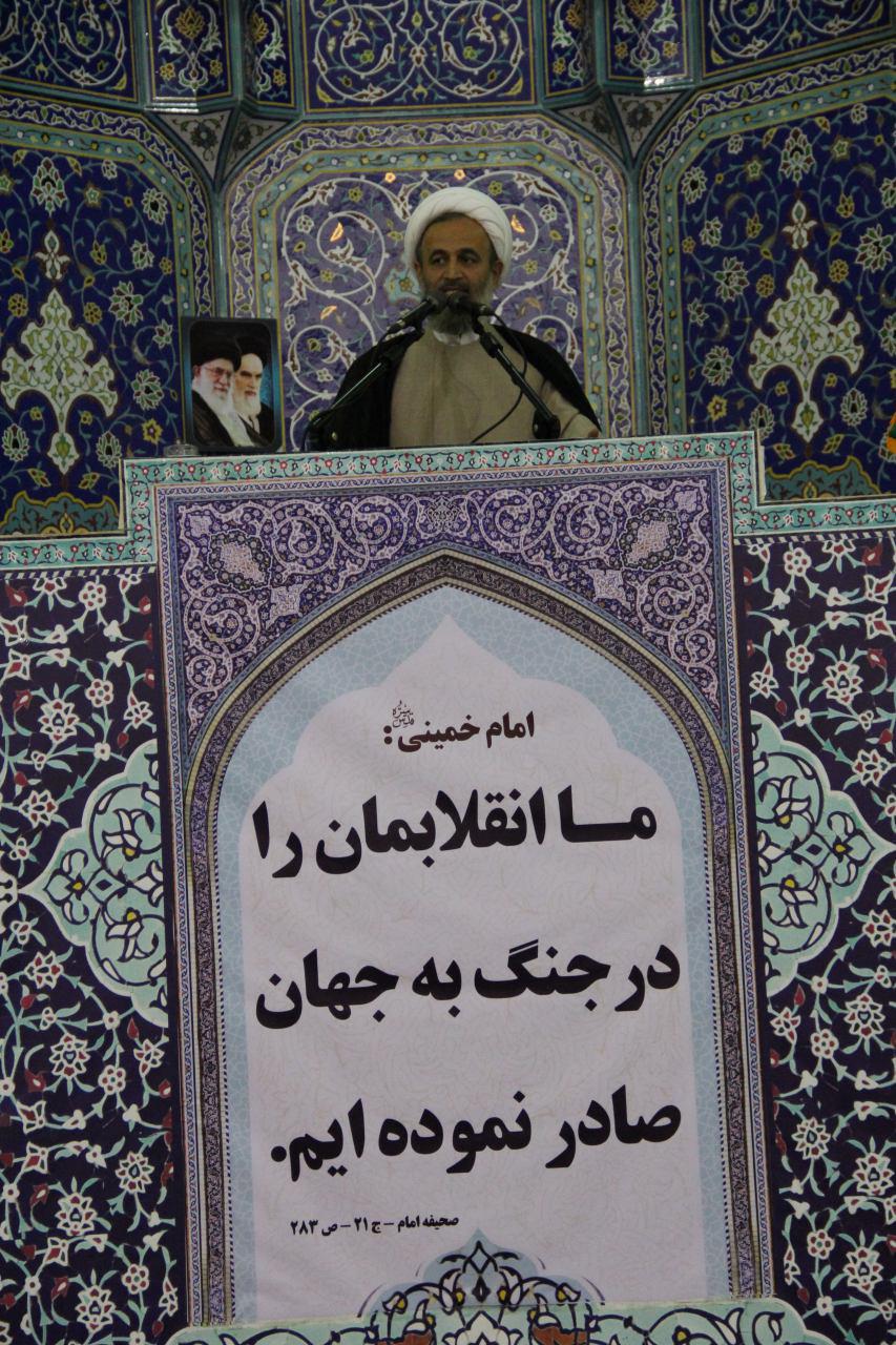 گزارش تصویری - سخنرانی استاد پناهیان قبل از خطبه‌های نماز جمعه قم