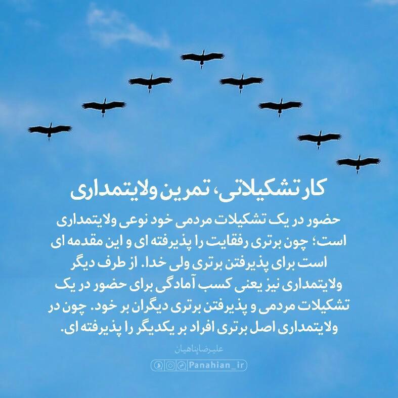 عبارات کوتاه | کار تشیکلاتی، تمرین ولایتمداری